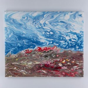 Quadro fluid art astratto, opera originale pezzo unico art_ctizi